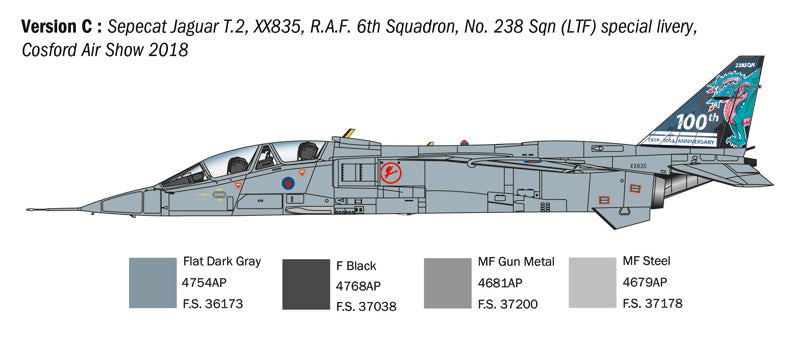 Italeri 1/72 Jaguar T2 RAF Trainer 1470