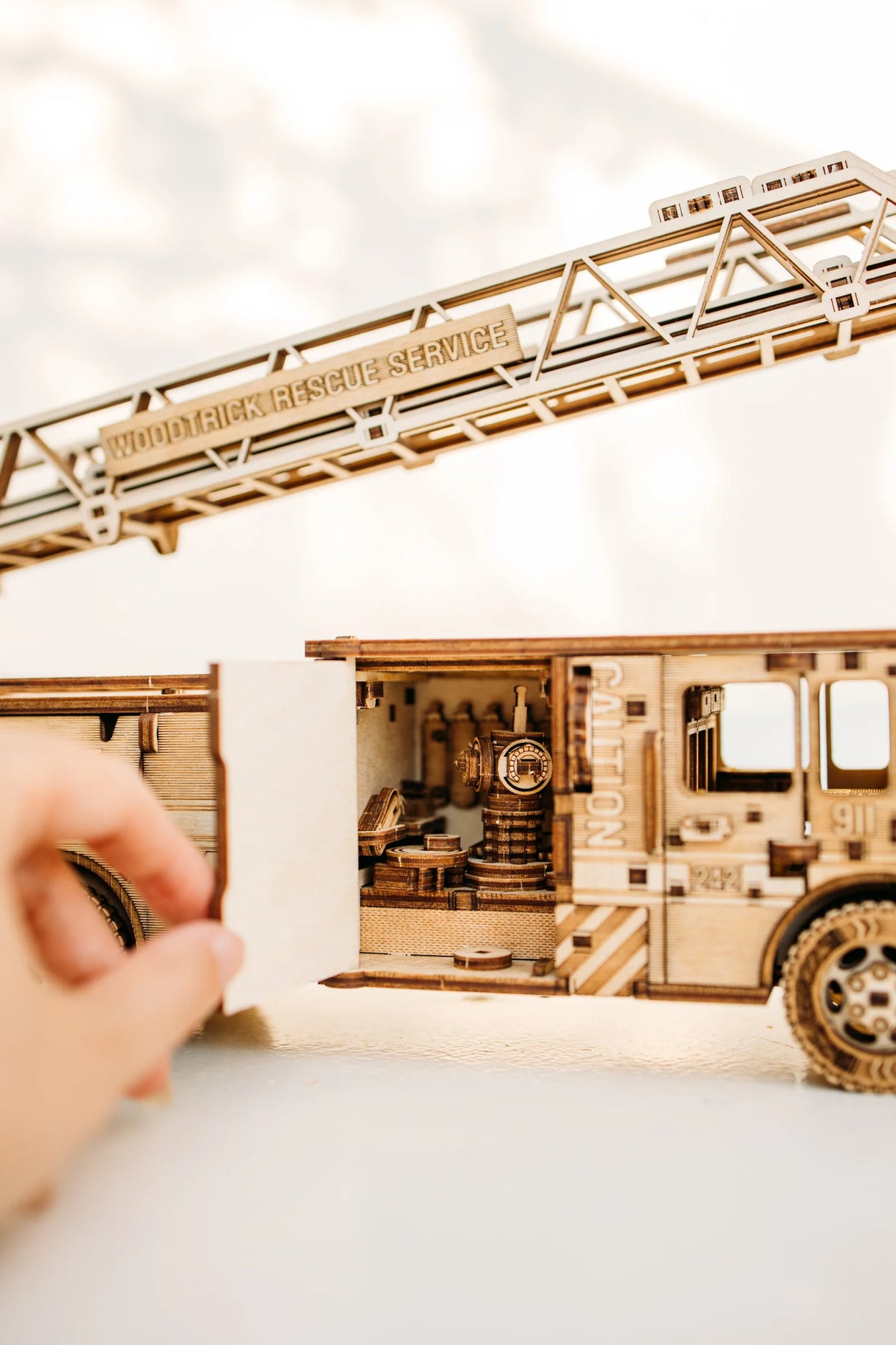 Wood Trick Rescue Fire Truck Kit