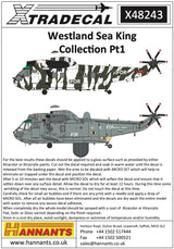 Xtradecal 1/48 Westland Sea King Decal Colletion Part 1 X48243