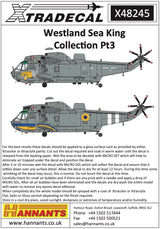 Xtradecal 1/48 Westland Sea King Decal Collection Part 3 X48245