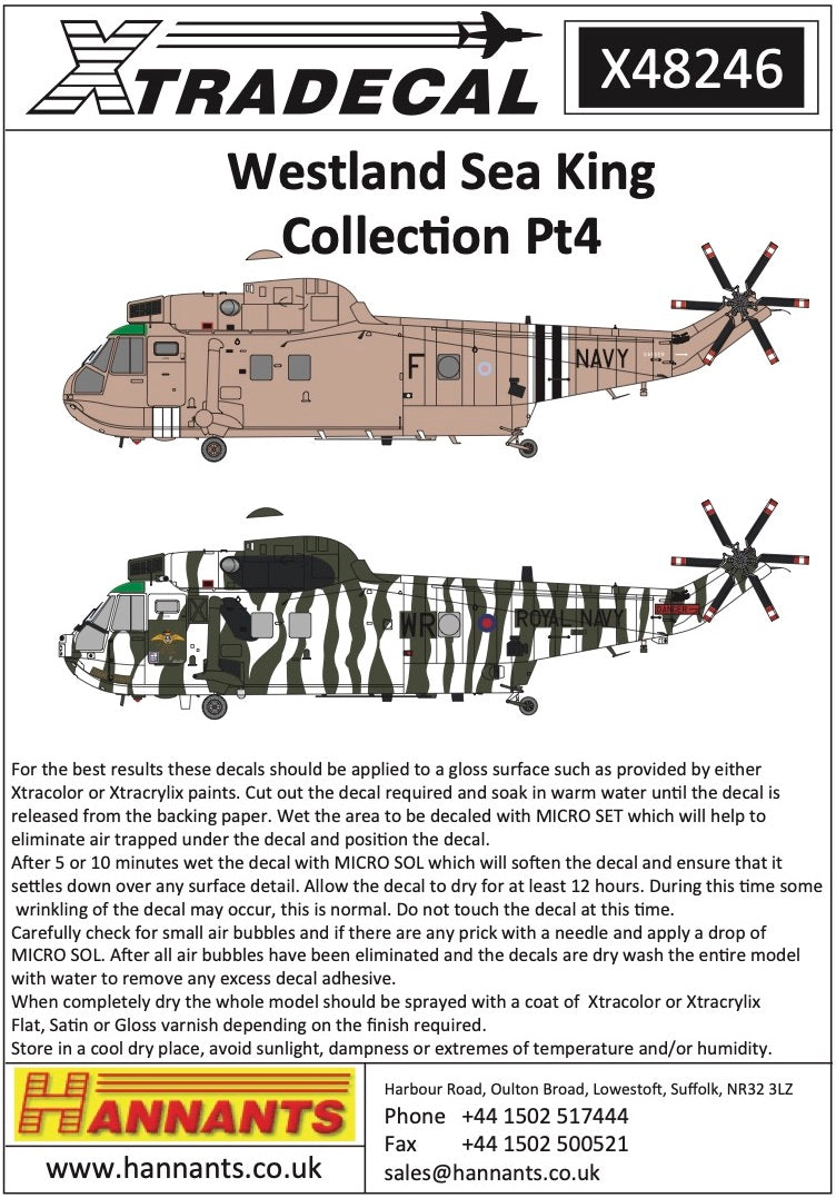 Xtradecal 1/48 Westland Sea King Decal Collection Part 4 X48246