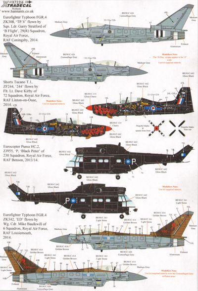 Xtradecal 1/472 Royal AirForce Update 2013-14 X72216