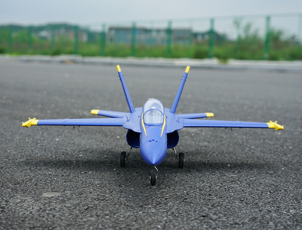 XFLY TWIN 40MM F-18 EDF 705MM JET WITHOUT TX/RX/BATT - BLUE