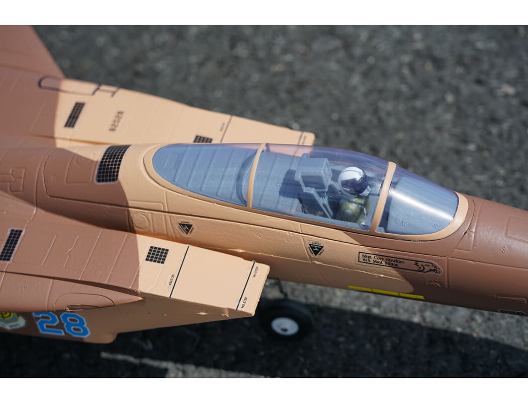 XFLY TWIN 40MM F-15 EDF 710MM JET WITHOUT TX/RX/BATTERY - DESERT CAMO