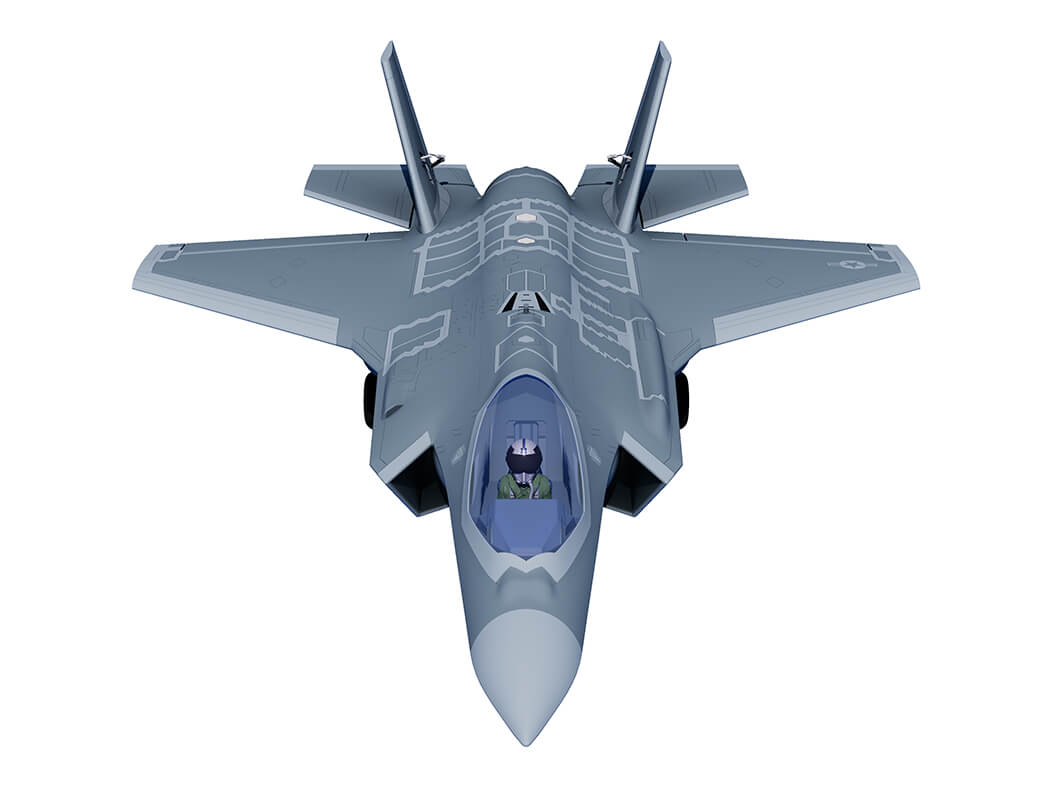 XFLY 70MM F-35 LIGHTNING EDF 750MM WITH RETRACT WITHOUT TX/RX/BATT - PRE ORDER - EXPECTED 2026