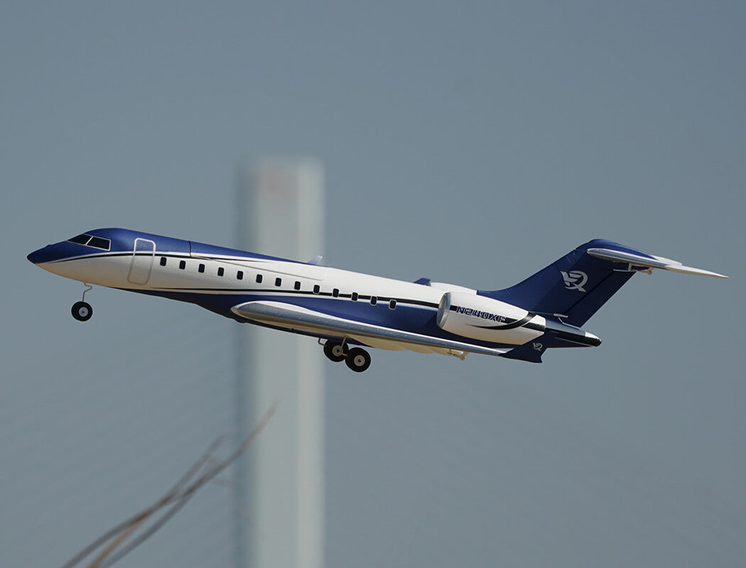 XFLY TWIN 40MM J-65 EDF BUSINESS JET PNP - BLUE - Pre Order - Expected late March