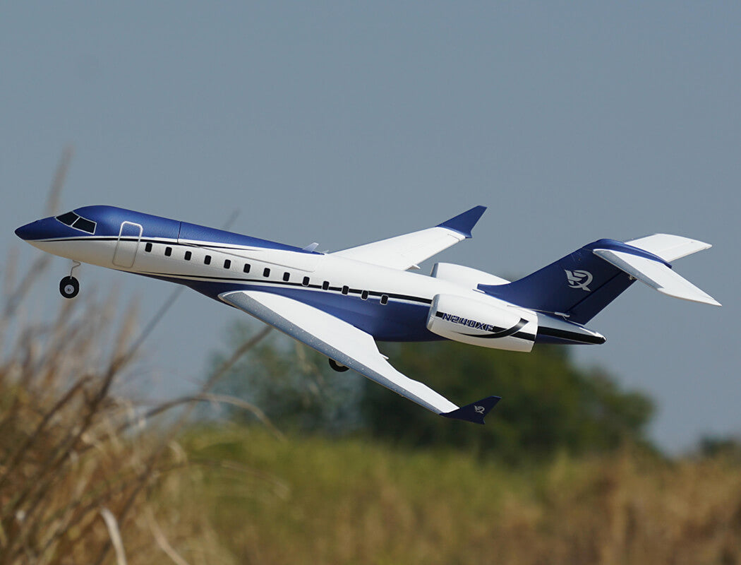 XFLY TWIN 40MM J-65 EDF BUSINESS JET PNP - BLUE - Pre Order - Expected late March