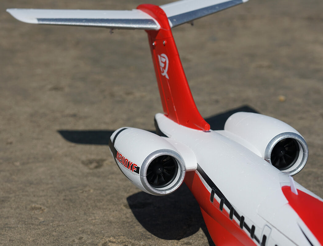 XFLY TWIN 40MM J-65 EDF BUSINESS JET PNP -RED - Pre Order - Expected late March