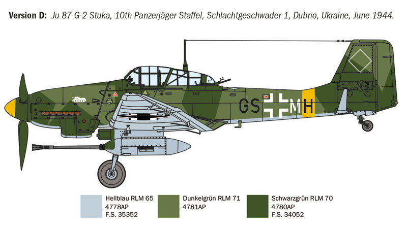 Italeri 1/72 Ju 87 G-2 Kanonenvogel 1466