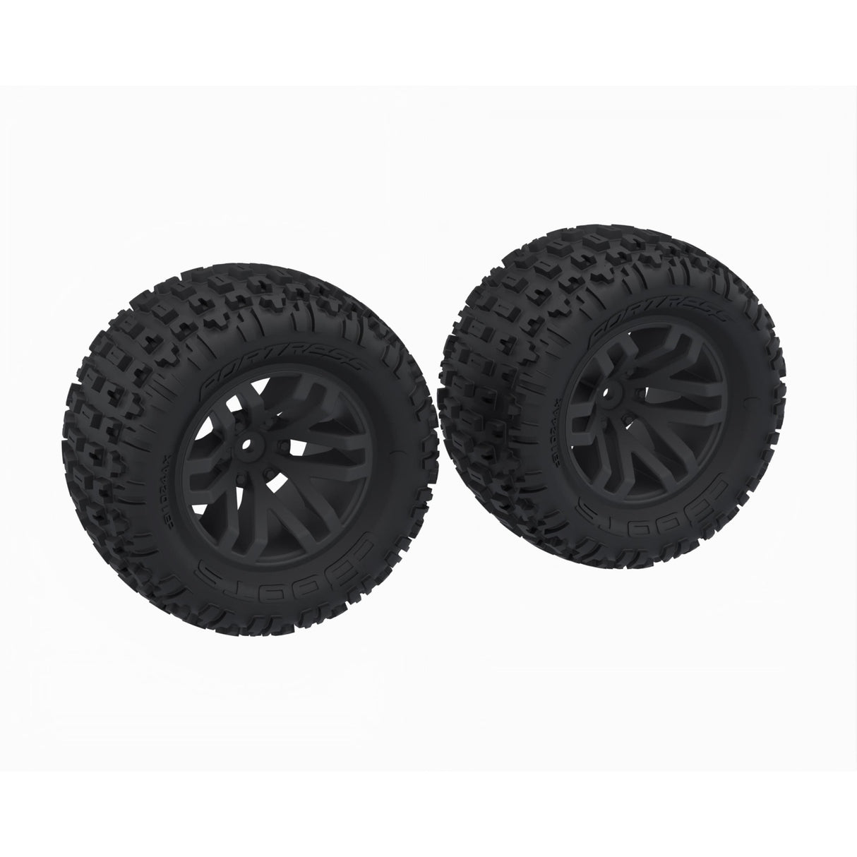dBoots FORTRESS MT Tire Set Glued Black (2)