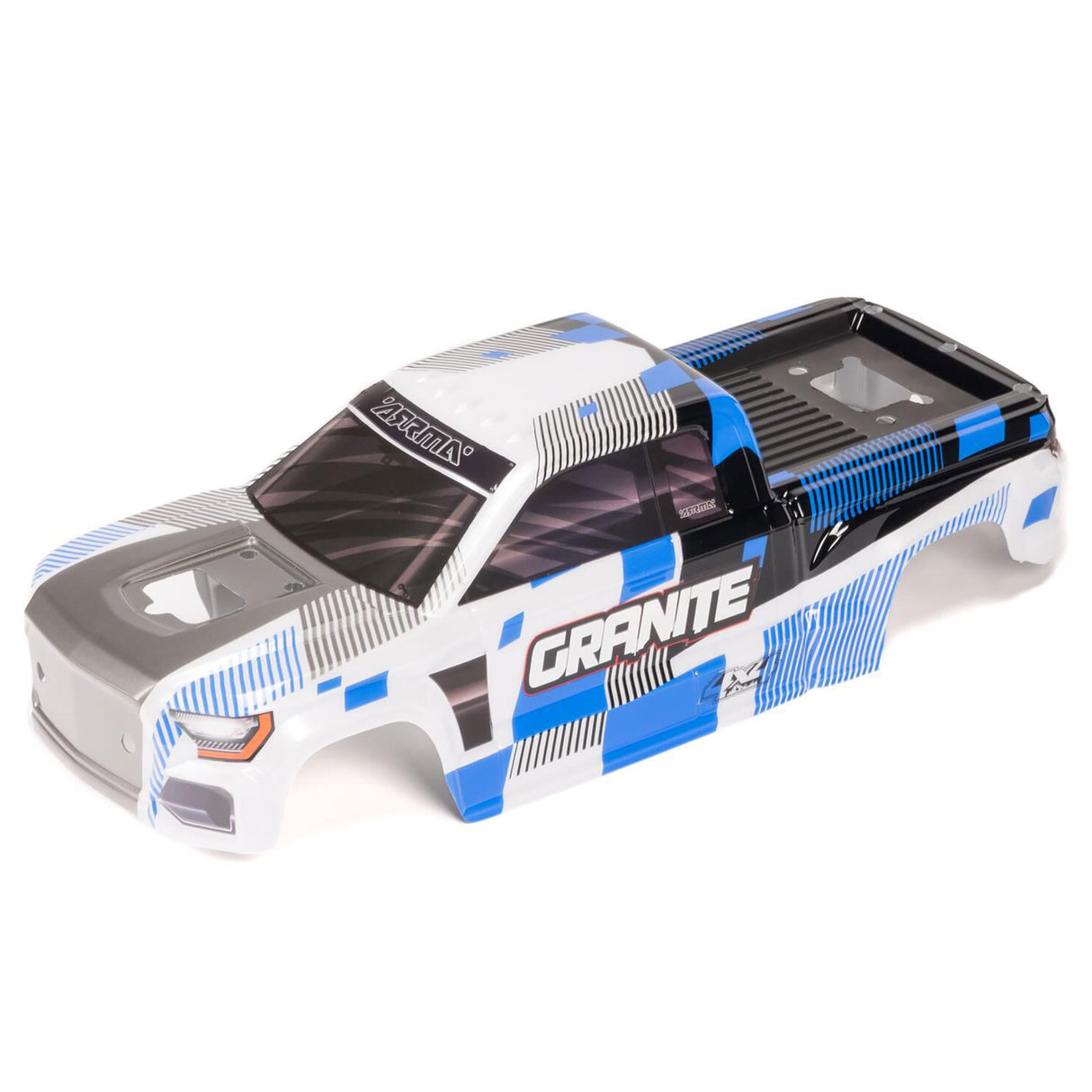 1/10 Clipless Painted Decaled Body Blue: GRANITE 4X4