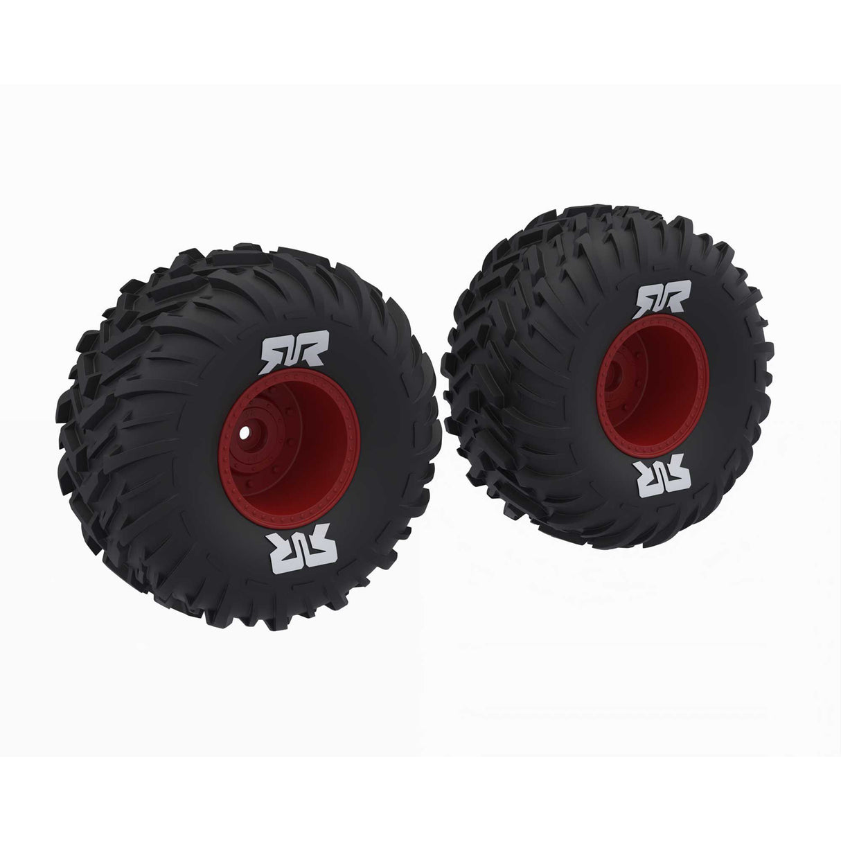 ARRMA dBoots Cut Chevron MT Tire Set Glued Red