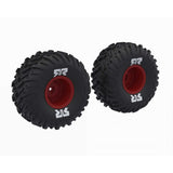 ARRMA dBoots Cut Chevron MT Tire Set Glued Red