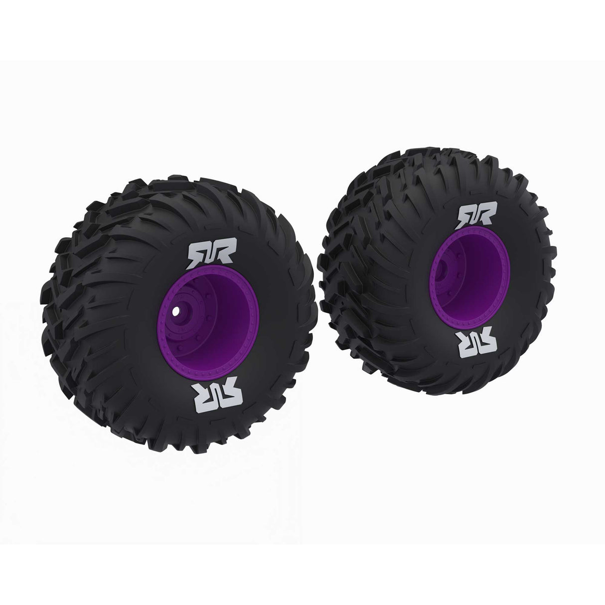 ARRMA dBoots Cut Chevron MT Tire Set Glued Purple
