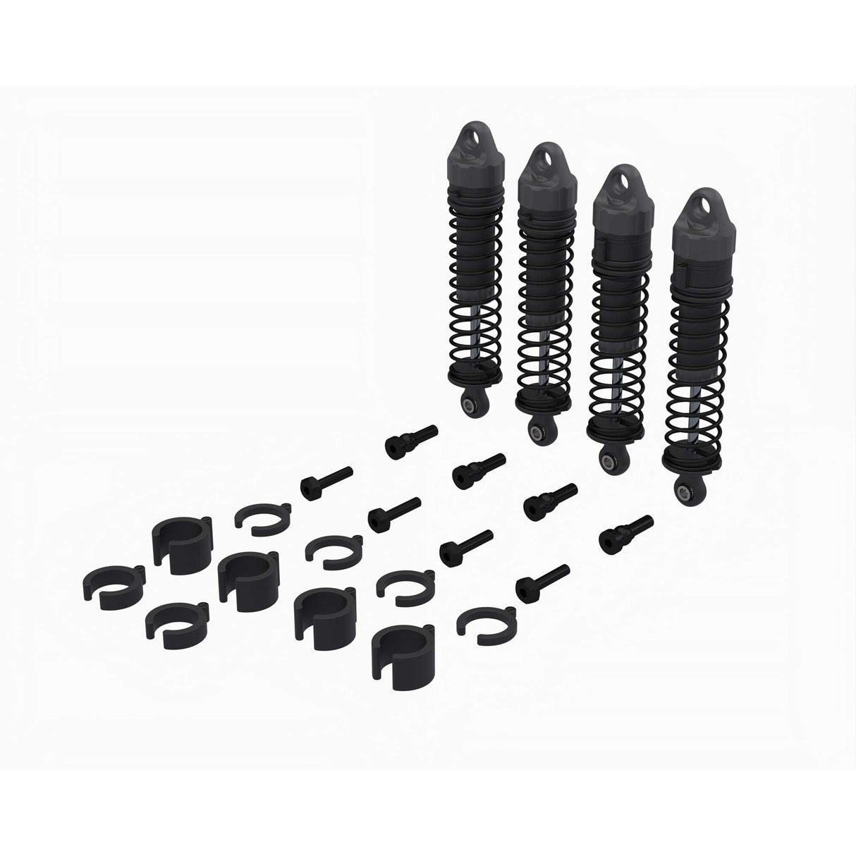 ARRMA Shock Set 71mm Length 500cSt Oil (4): GROM
