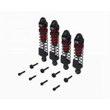 Shock Set Front/Rear Assembled TBC cSt Oil Red (4Pcs): MI