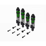 Shock Set Front/Rear Assembled 1300cSt Oil Green (4Pcs):