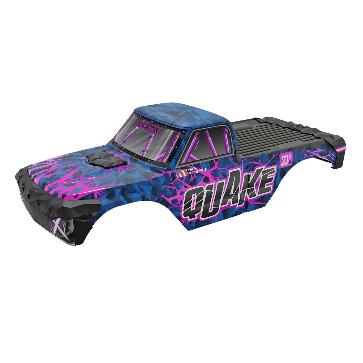 ARRMA QUAKE Painted Decaled Trimmed Body Set Purple