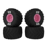 ARRMA dBoots Chevron MT Tire Set Glued Pink (2): GROM
