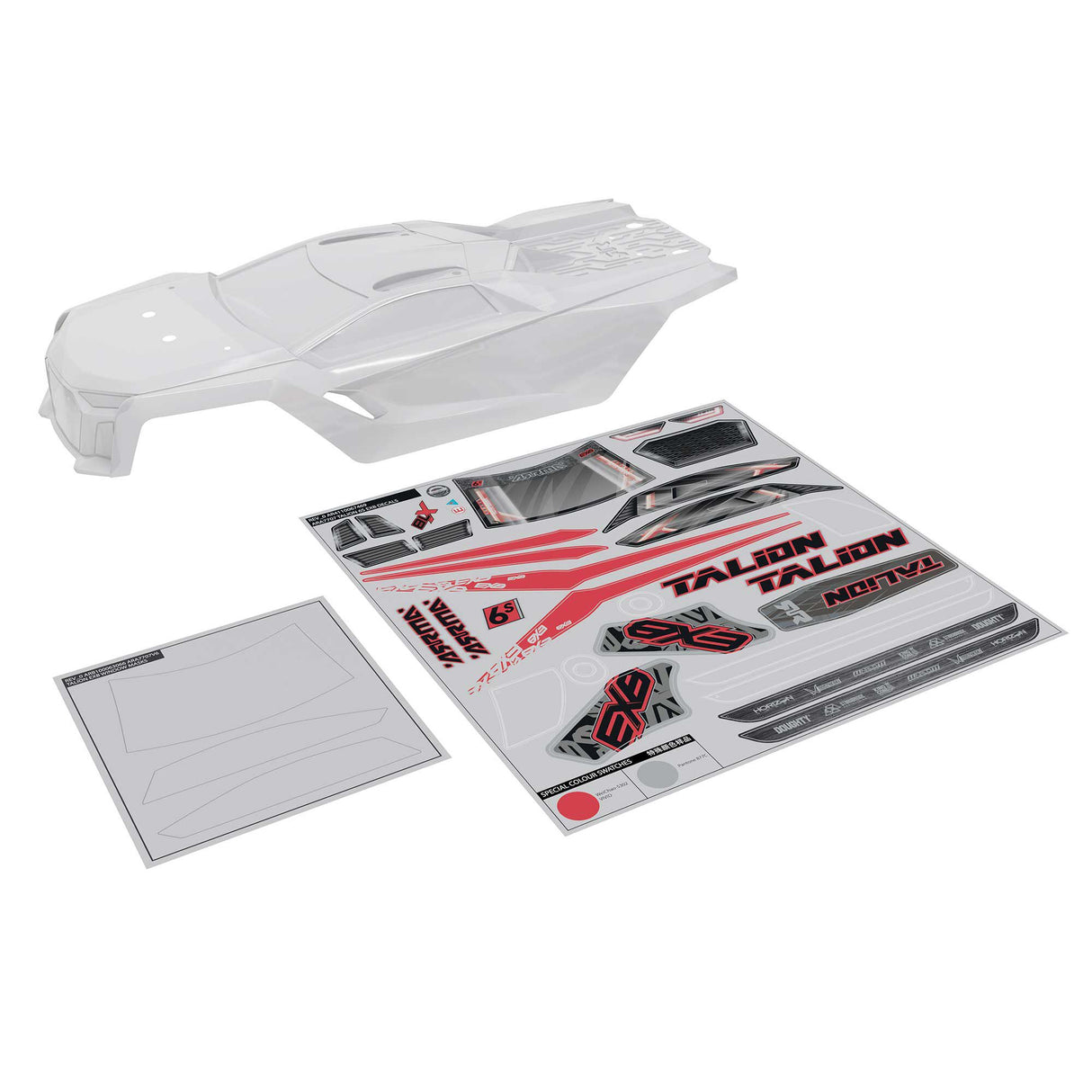 ARRMA TALION 6S BLX Clear Bodyshell with Decals Z-ARA-3405