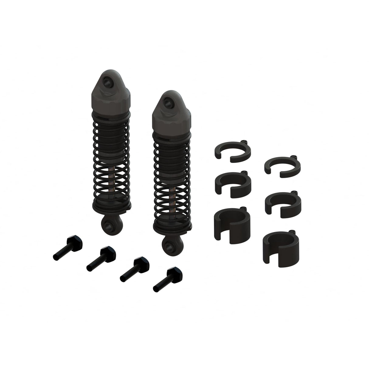 Shock Set 58mm Length 800cSt Oil (2): GROM