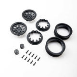 AXIAL 1.9 Raceline Daytona Beadlock Wheels Black (2) Z-AXI-3872