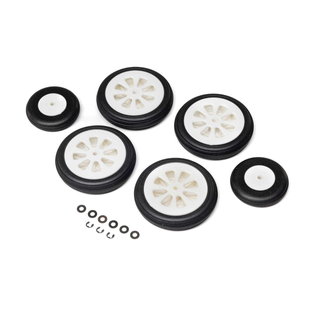 EFlite Wheel Set: Airbus A320 1.5m Airliner 64mm EDF Jet