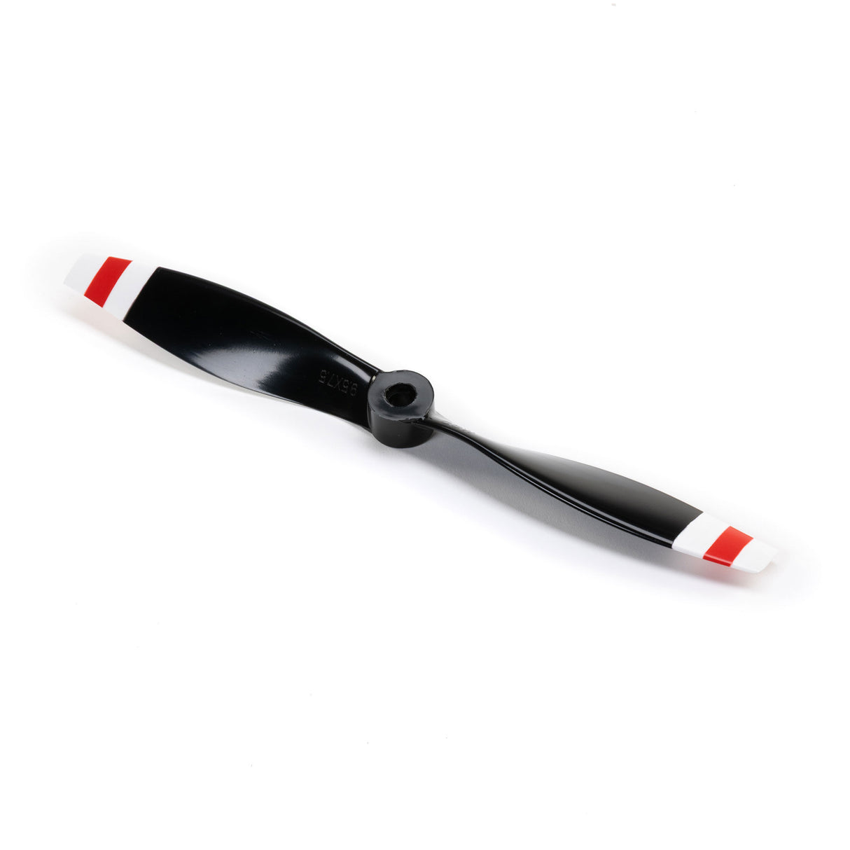 9.5 x 7.5 CCW Right Propeller Black with Red and White Tips