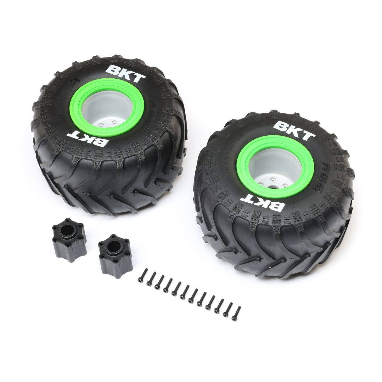 Losi BKT 2.6 Monster Truck Tire Med Premount Green (2): LMT 2 Z-LOS-1818