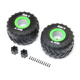 Losi BKT 2.6 Monster Truck Tire Med Premount Green (2): LMT 2 Z-LOS-1818