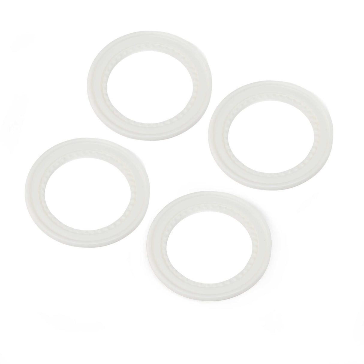 Losi Snap-in Beadlock Rings White (4): LMT 2.0 Z-LOS-1823