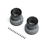 MT Wheel Black Beadlock Light Grey (2): Mini LMT