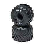 MT Tires Black Beadlock Premounted (2): Mini LMT