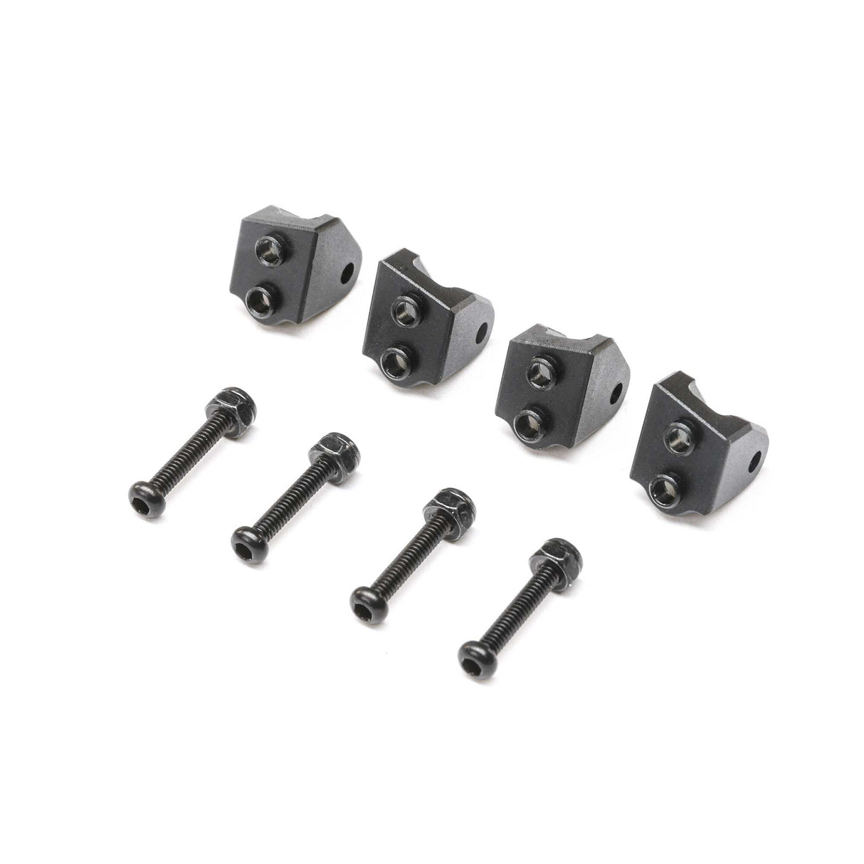 Aluminum Lower 4-link Mount Set Black: Mini LMT (4)
