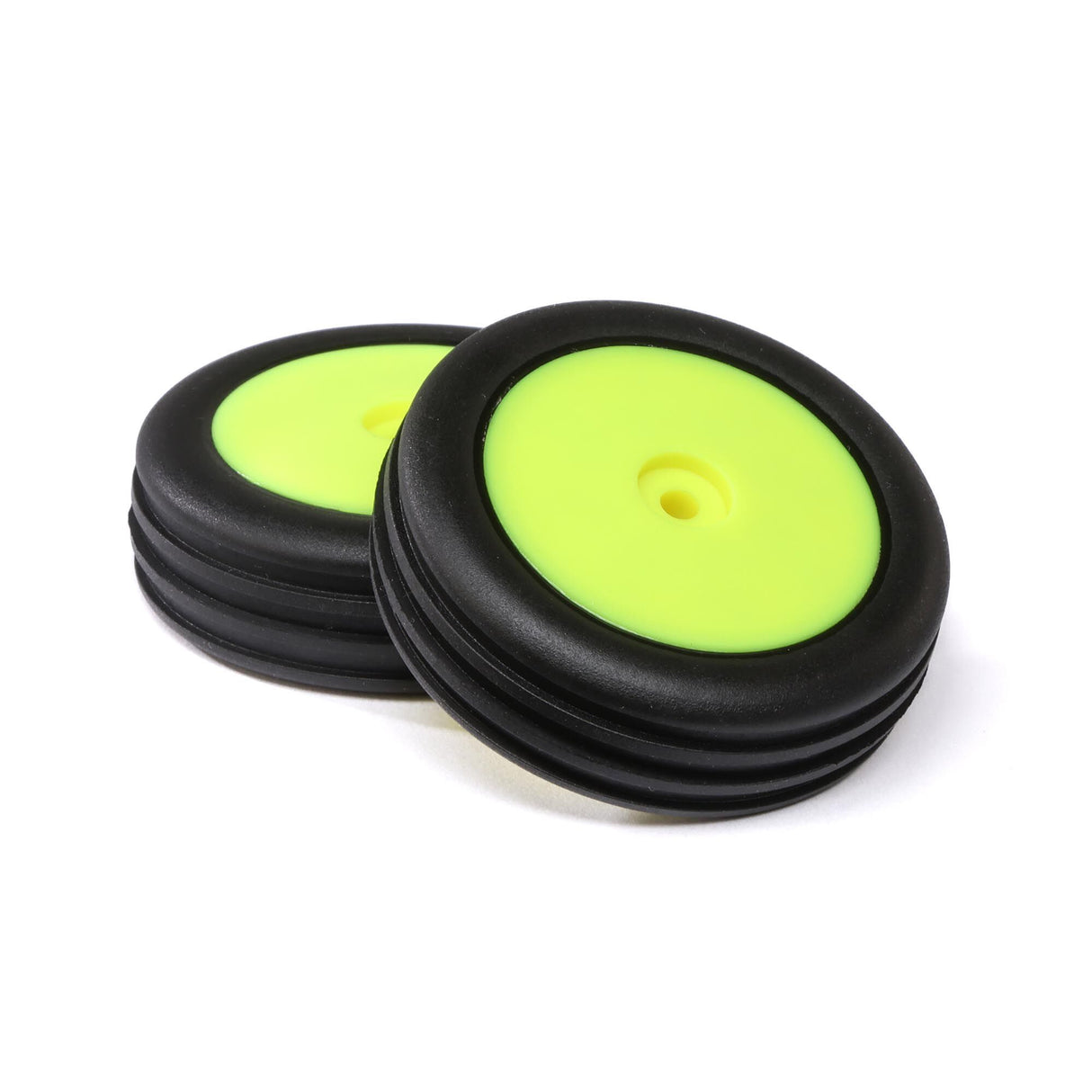 Wide Body Rib Front Mounted Tires Yellow (2): Mini B