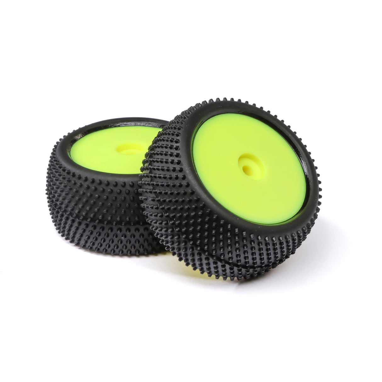 Big Shot Rear Mounted Tires Yellow (2): Mini B