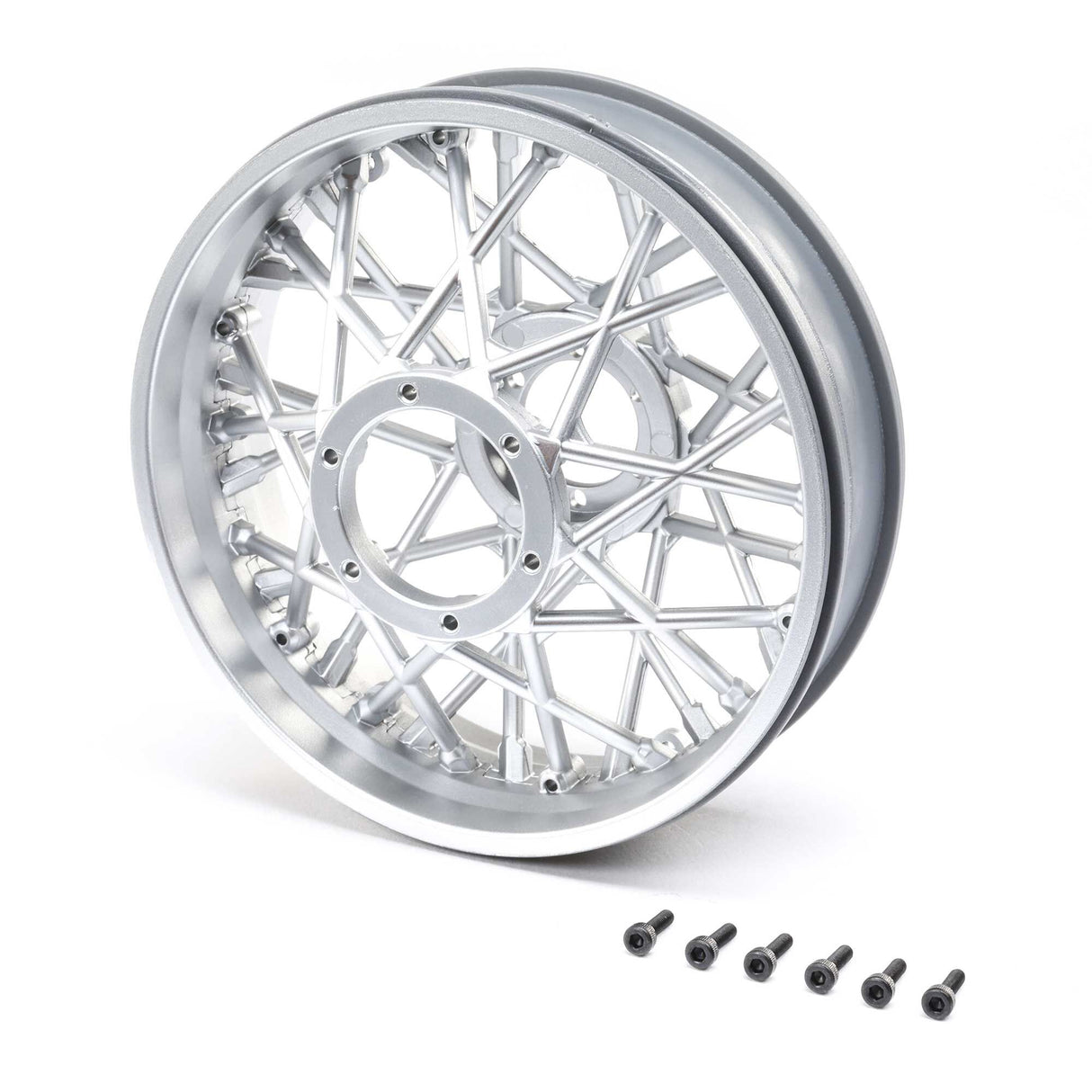 Rear Wheel Set Satin Chrome: Promoto-MX