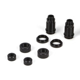 Rear Shock Body Set Al Black: Mini 8ightDB