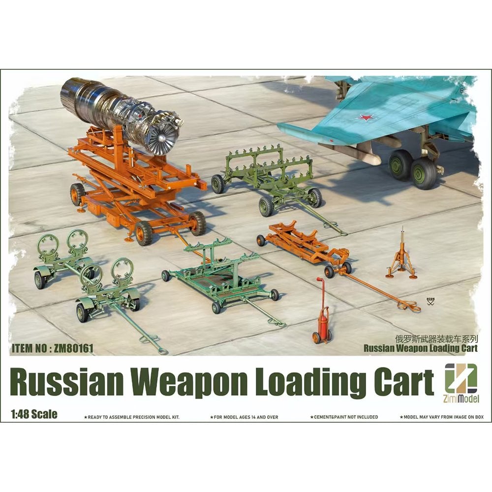 Zimi Models 1/48 Russian Weapon Loading Cart Model Kit