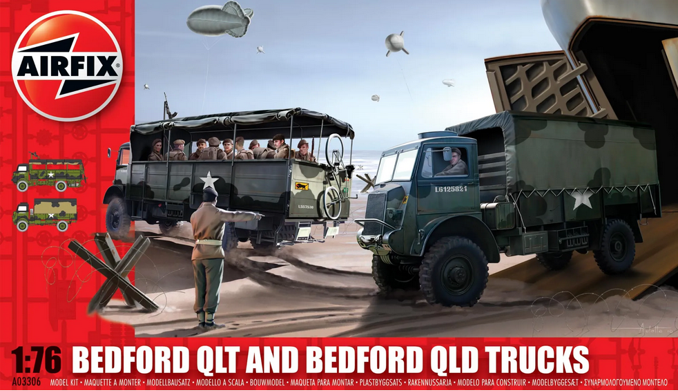 Airfix 1/76 Bedford QLD and QLT Trucks A03306