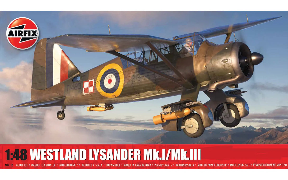 Airfix 1/48 Westland Lysander Mk.1/Mk.III kit A07116