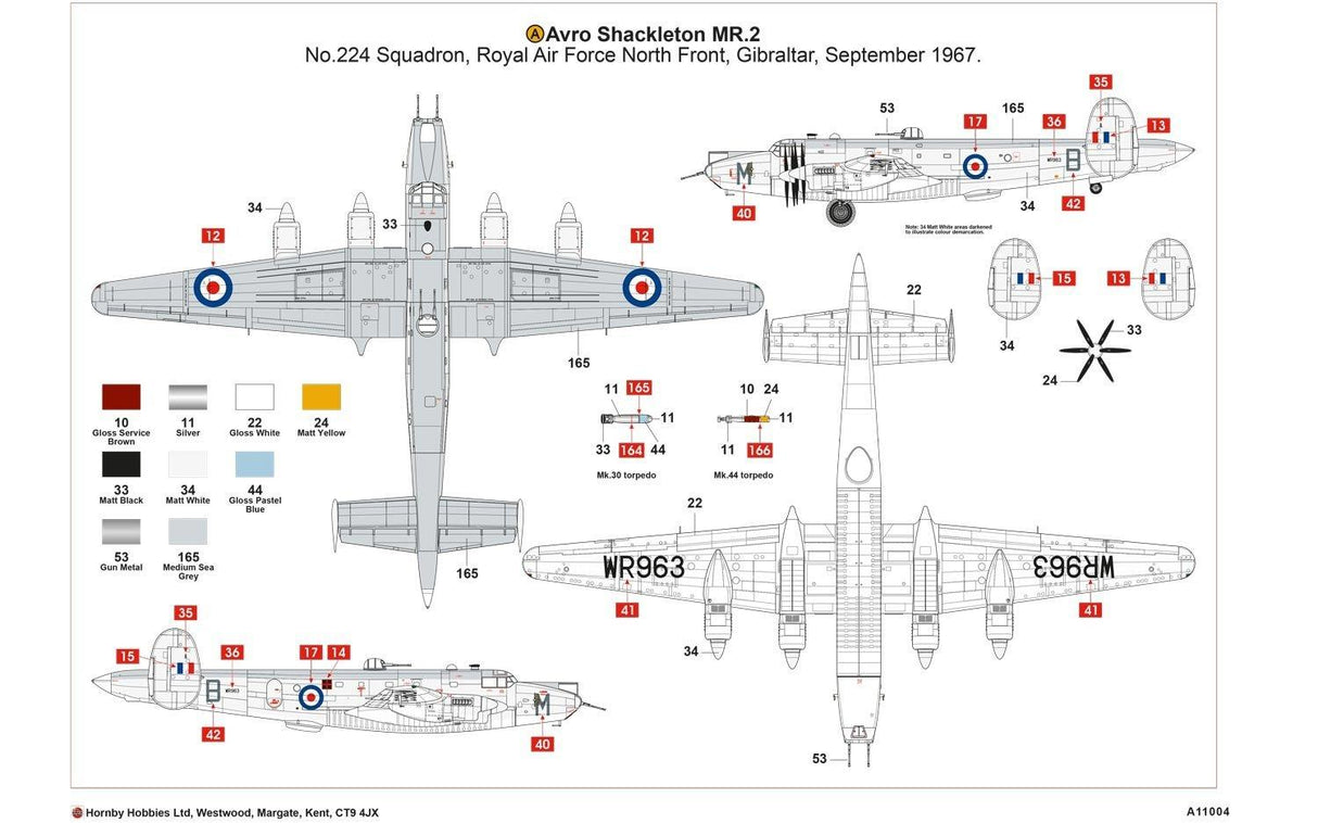 AIRFIX 1/72 AVRO Shackleton MR.2 Kit A11004