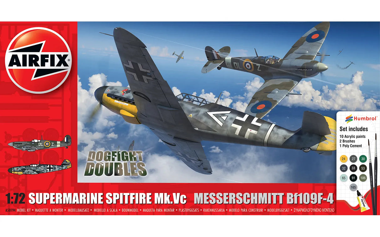 Airfix 50194 Supermarine Spitfire Mk.Vc vs Bf109F-4 Dogfight Double