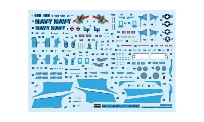 Academy 1/144 USN P-8A Poseidon Kit PKAY12635