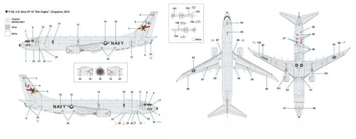 Academy 1/144 USN P-8A Poseidon Kit PKAY12635