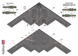 Academy 1/144 USAF B-2A Stealth Bomber Kit 12645