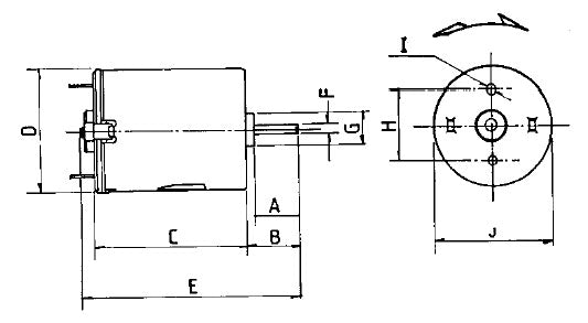 MFA 280 Brushed Motor for Model Boats 12-24V (w/ Mounting Bracket) 457RE280/1