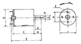 MFA 280 Brushed Motor for Model Boats 12-24V (w/ Mounting Bracket) 457RE280/1