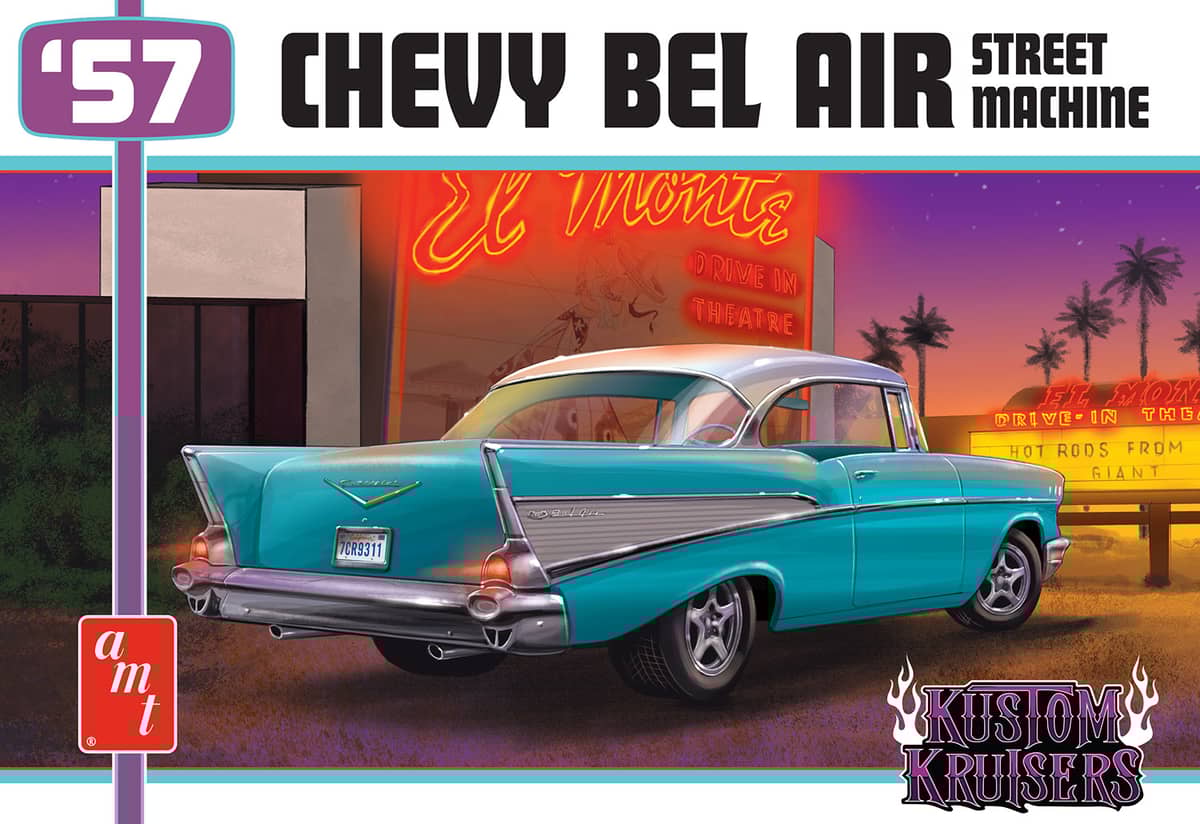 AMT 1/25 1957 Chevy Bel Air Street Machine Kit AMT1460