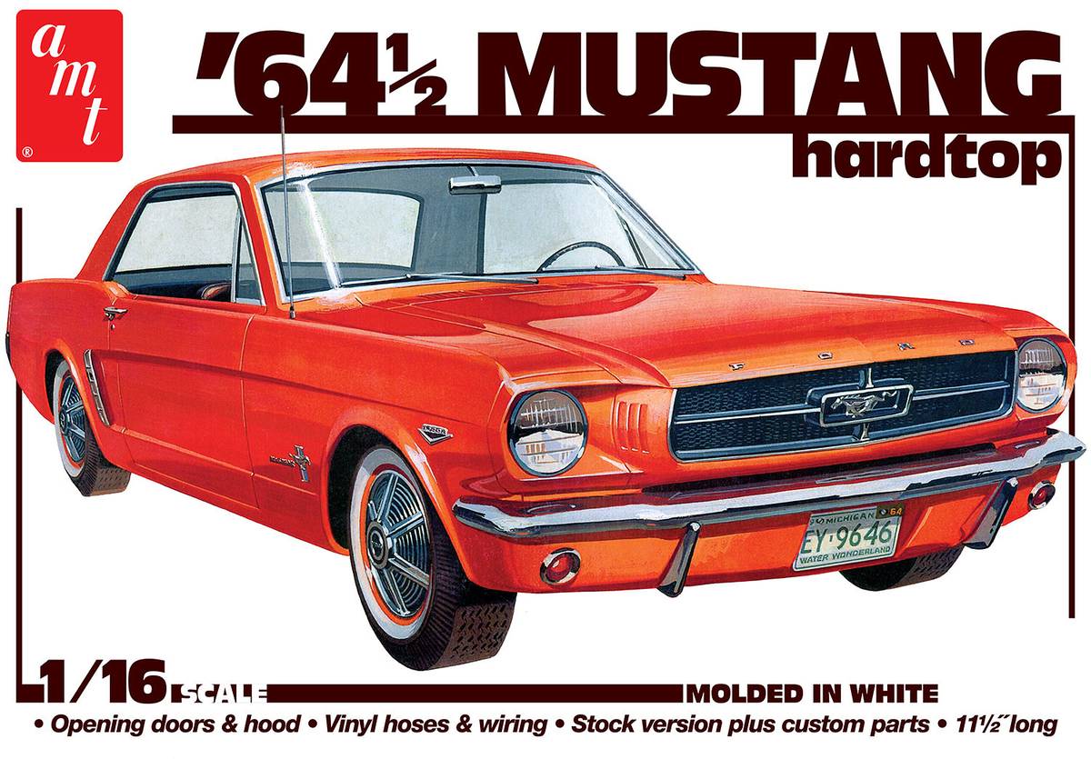 AMT 1/16 1964.5 Ford Mustang Coupe 60th Anniversary Model Kit AMT1461